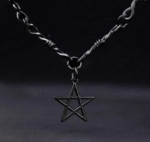 Barbed Star Choker – Gothic Punk Pentagram Necklace - Image 4