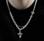 Thorned Cross Necklace – Gothic Punk E-boy/E-girl Jewelry - Image 3